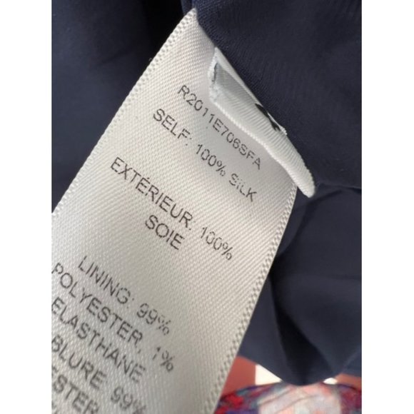 Carolina Herrera Strapless Embellished Silk Faille Gown Navy US:4 Dress - Picture 13 of 14